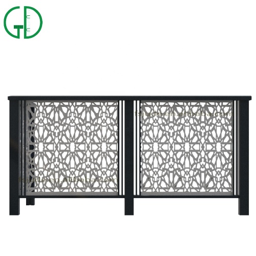 China GD Balustrade Black Outdoor Stair French Balcony Railing Factory