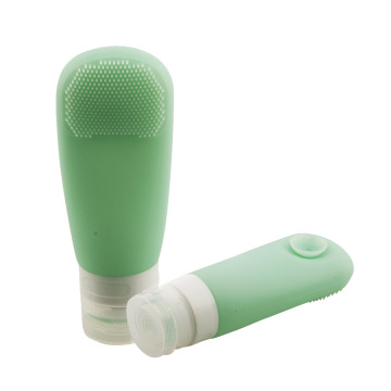Travel Essentials: OEM Silicone Portable Bottles Set - Perfect for Shampoo, Skincare, and More with Suction Cup and Brush