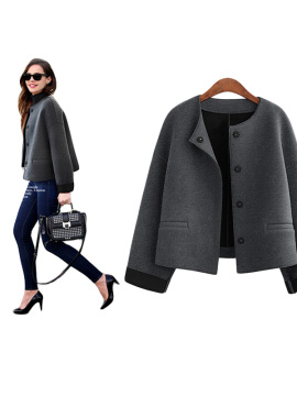 New Fashion Women Spring Autumn Solid Cardigan Long Sleeve Coat