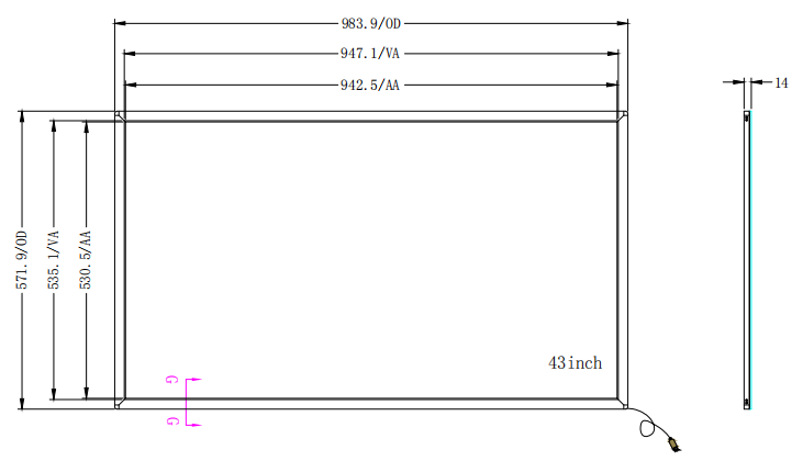 High End Infrared Touch Frame