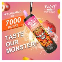 All Flavors R&M Monster 7000 Puffs Wholesale