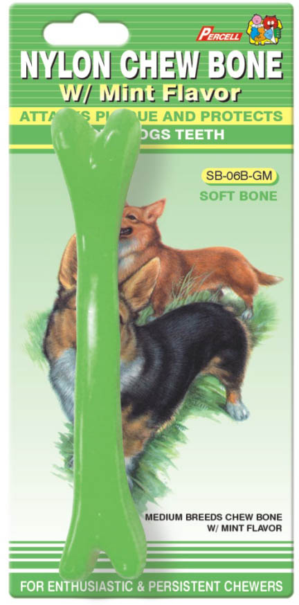 Soft Nylon Chew Bone Mint Scent Medium