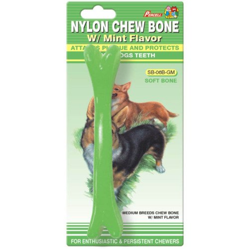 Percell 6" Soft Chew Bone Mint Scent