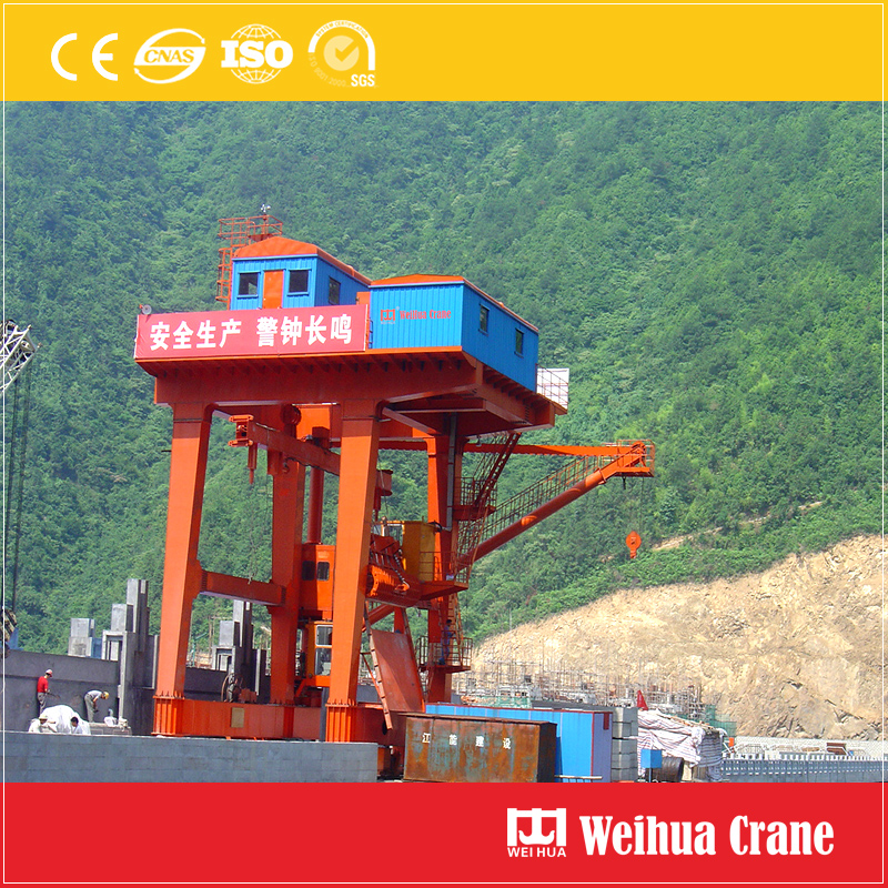 One Way Dam Top Gantry Crane