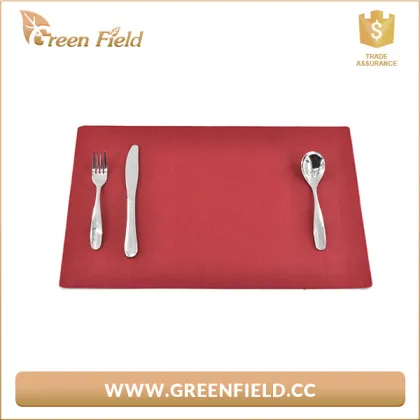 Red paper placemat wahsable paper dining table mat