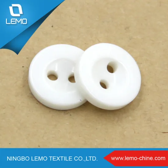 lemo white Color Sew Button With Plastic Materical