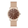 Popular Minimalista de cuarzo Man Mesh Strap Start