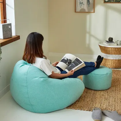 Tatami Bean Bags Lazy Sofa with Ottoman