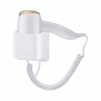 Wall-Mounted 1200W Hair Dryer for Compact Hotel Bathroom