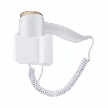 Wall-Mounted 1200W Hair Dryer for Compact Hotel Bathroom