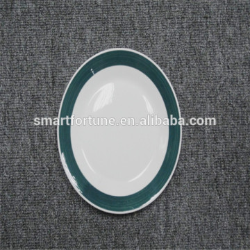 White Porcelain Dish Plate ,Round Porcelain Hotel PlatesDinner Plates