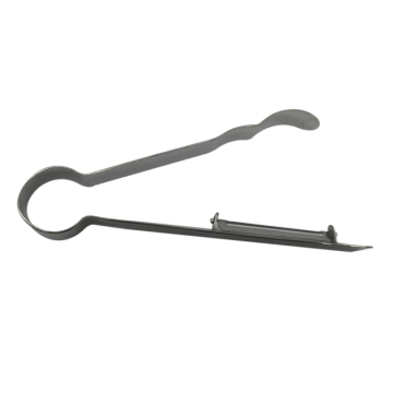 Stainless Steel Tongs Style Swivel Peeler