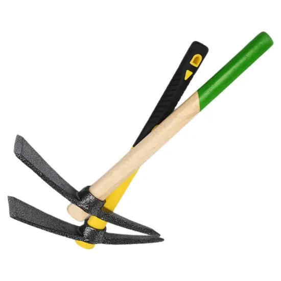 Emergency Garden Fire Management: Utilizing a Fully Sharpened Digging Pickaxe and Other Farm Tools