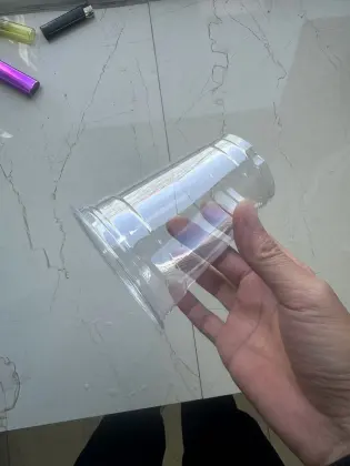 Transparent Disposable PET cups juice cups, yogurt cups milk tea cups