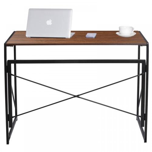 Folding Desk Simple Home Office Desk Foldable Space Saving Computer Study Writing Table Manufactory