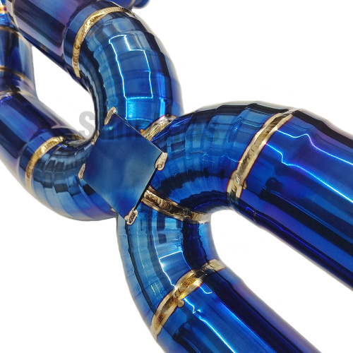 Titanium Lamborghini Gallardo 04-08 X-Pipe Burn Blue Auspuffsystem