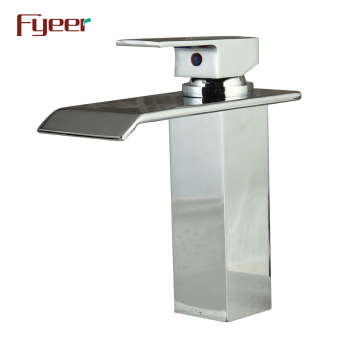Fyeer Single Handle Waterfall Bathroom Basin Faucet