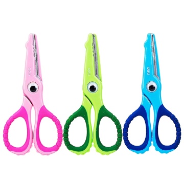 Deli E6071 Student Scissors - Soft Touch Croco 134mm Safety Scissors for Children & Students