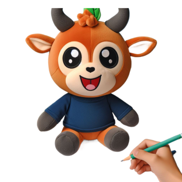 Juguetes y mascotas de felpa de muñecas de dibujos animados personalizados