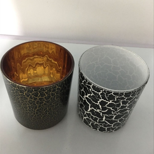 170ML/400ML Crackled Effect Glass Candle Jars