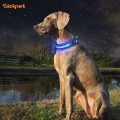 Bästa Led Light Up Dog Collar Säkerställ Natt Säkerhet