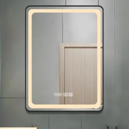 Anti-Fog LED Smart Mirror: Square Frameless Contemporary Bathroom Miroir