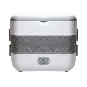 China 2024: Multi-functional 2L Electric Heating Lunch Box for Food - Stainless Steel Heated Cooking Lunch Box