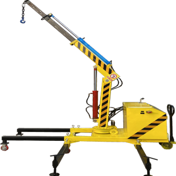 Portable Hydraulic Mini Crane for Warehouse Construction Lifting