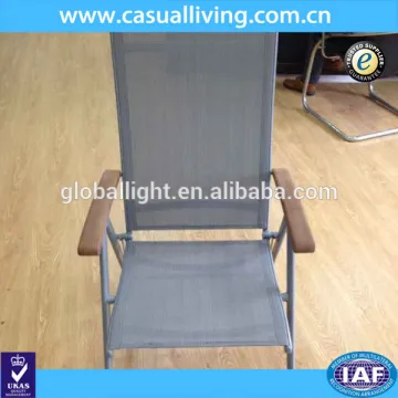Outdoor Camp Durable Grey Teslin Foldable Beach Chair