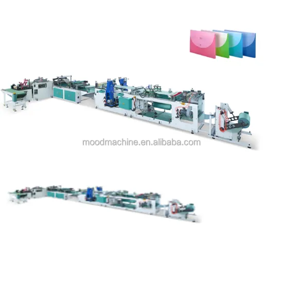 Professional Button Document Bag Making Machine for W209 Button Pocket Production