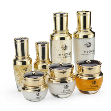 Gold Collagen Eye Serum and Facial Skin Care Set for Anti-Aging and Whitening