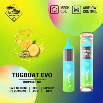 Одноразовый комплект Tugboat Evo 4500 Vape Device