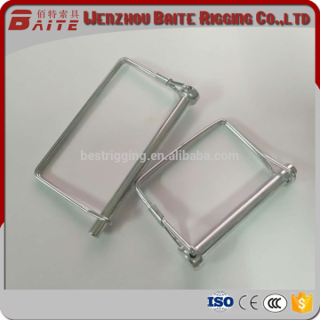 Zinc plated & Nickel plated Square shape linch Quick pin hitch pin clip single winded in China Rigging Hardware