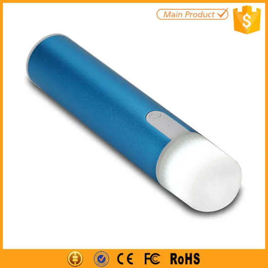 with usb LED torch 2200mah power bank battery
