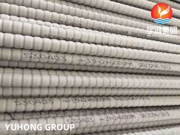 TP304 / TP304L Stainless Steel Corrugated Fin Tubes
