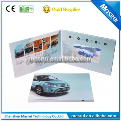 Chinese imports promotion video brochure in paper crafts