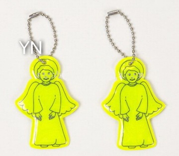 Yellow Reflective Key Chain