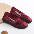 Breathable and non slip soft soled grandma shoes