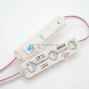 Korean Outdoor SMD 5730 LED Module: 140° Angle, 3 LEDs, 1.2W Power, IP67 Waterproof, 12V, Injection ABS Backlight Advertising Box LED Module