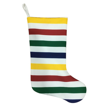 Christmas stripe stocking with rainbow style