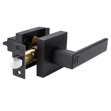 Matte Black Contemporary Square Privacy Door Many Palle Laver Bloqueo para puertas interiores