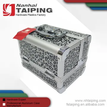 Leopard Print Case Type PU Cosmetic Case With Mirror