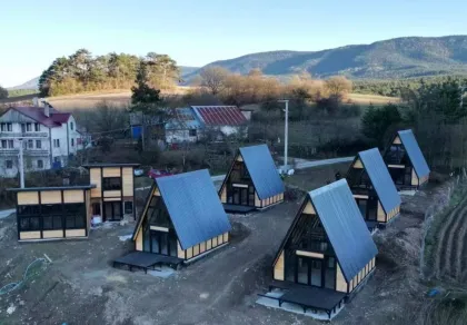 Customized cabin hotel Generic Modern A-Frame Cabin