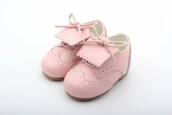 2017New Stylle Hollow Out Baby Oxford Shoes Pink Toddler Dress Shoes
