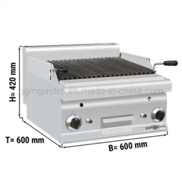 Commercial restaurant Equipment Gas Lava Stone Grill