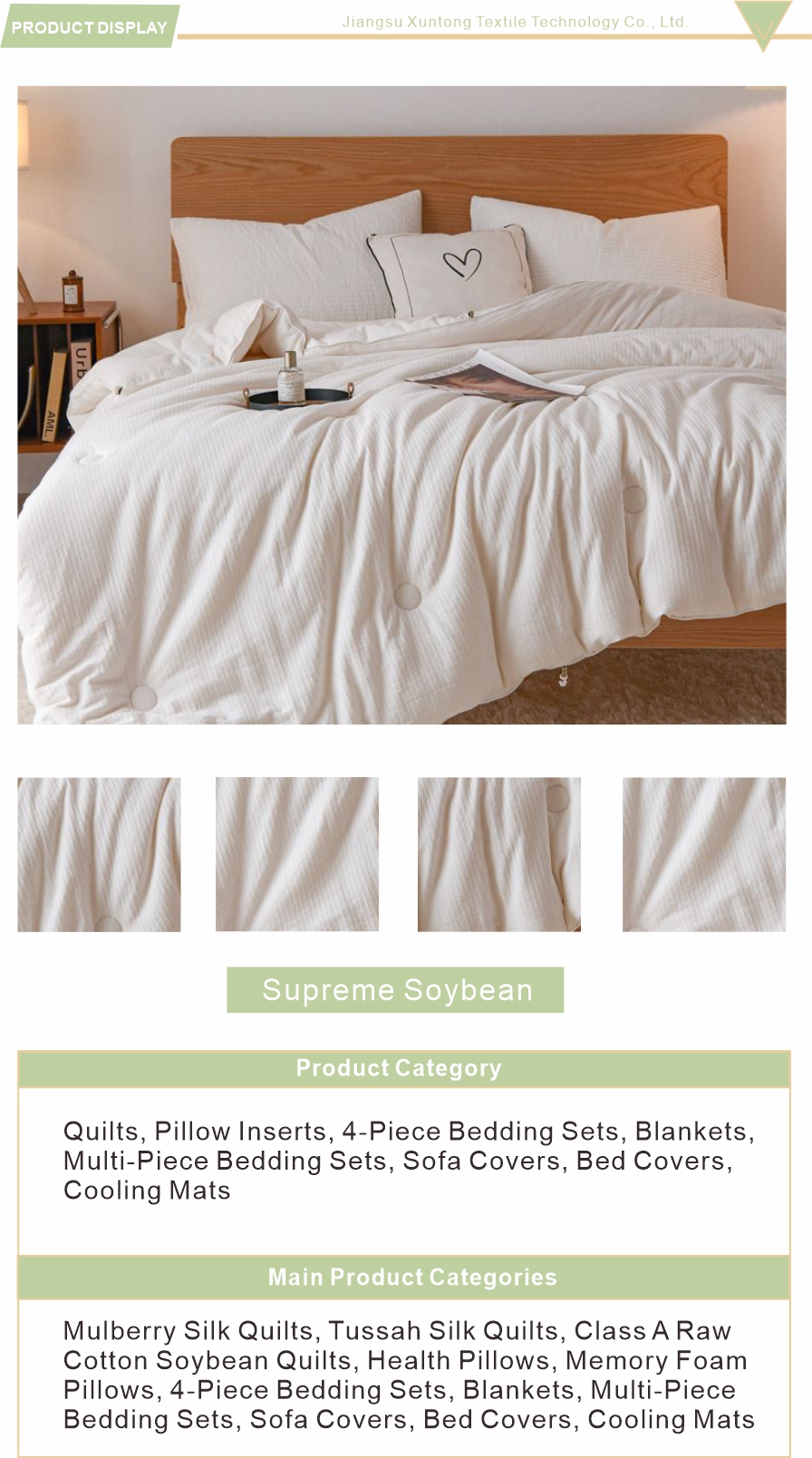 Eco Friendly Soy Quilt