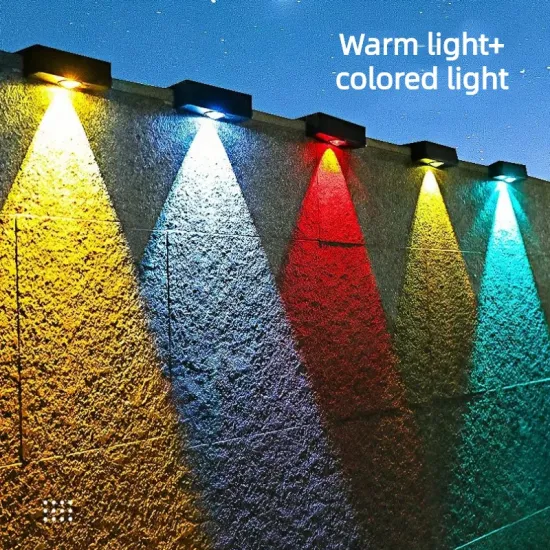 Waterproof LED Solar Wall Lights: Ideal for Home, Yard, Deck, and Fence Illumination