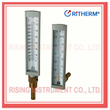Hot water glass thermometer, Economic series, plastic case(2115)