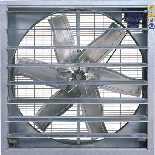 Ventilador de escape de invernadero para sistema de refrigeración