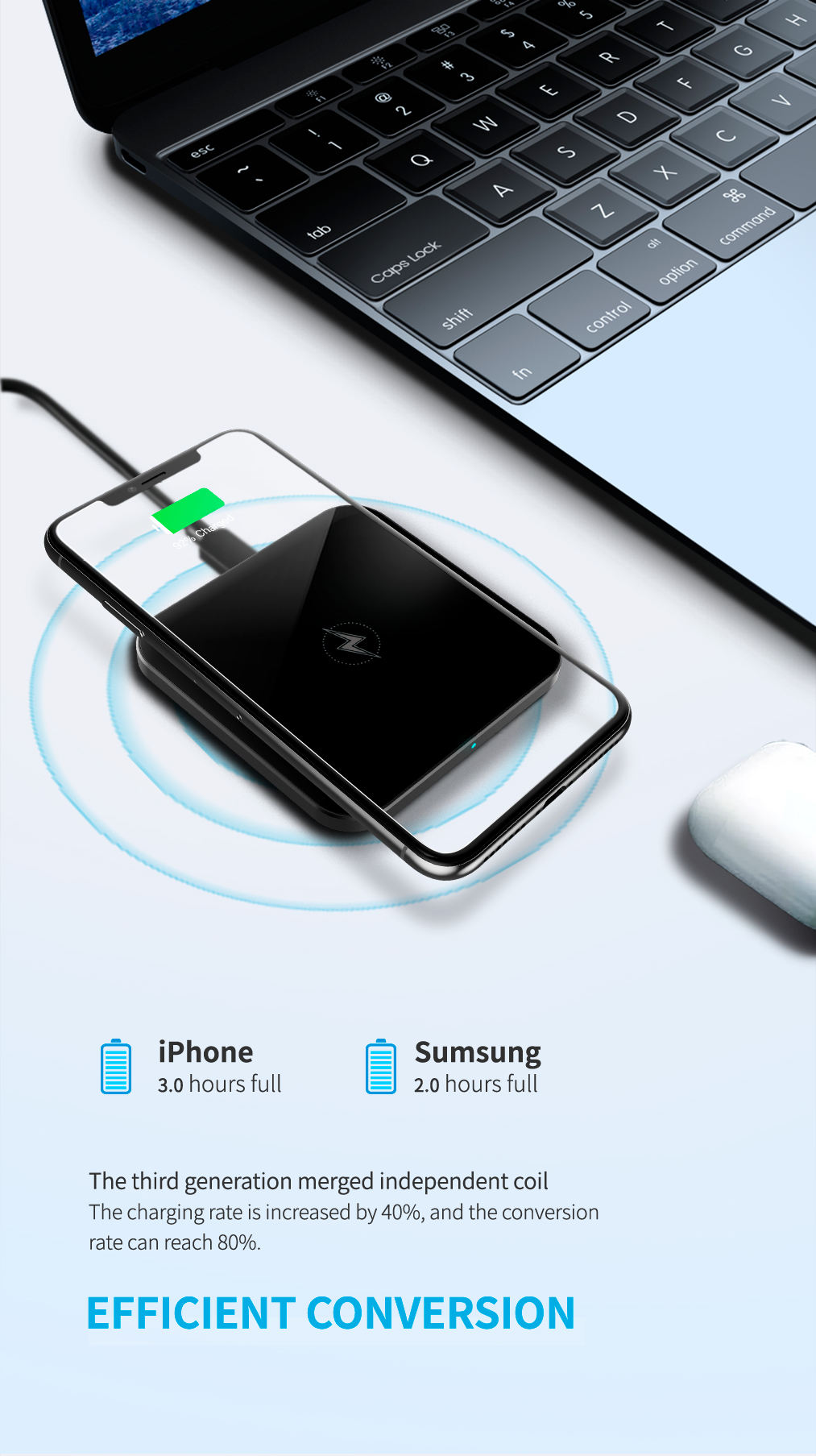 qi 15w wireless charger